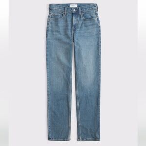 Abercrombie & Fitch Medium Wash Mid Rise 90s Straight Jeans – Size 28